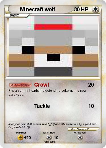 Pokemon Minecraft wolf