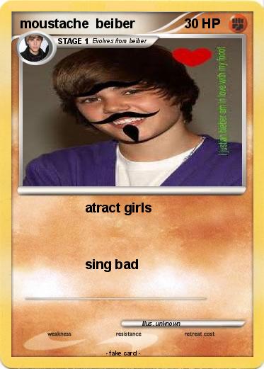 Pokemon moustache  beiber