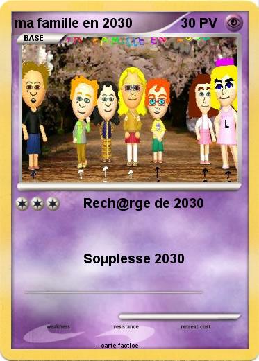 Pokemon ma famille en 2030
