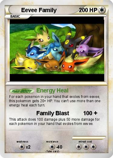 Pokemon Eevee Family