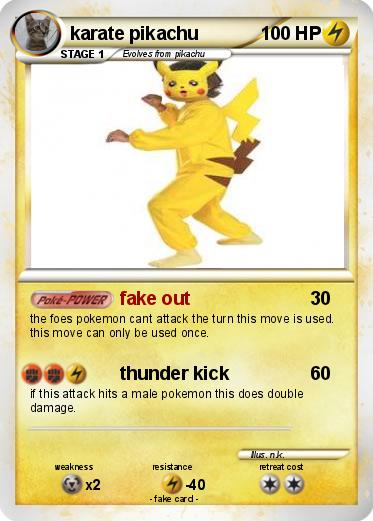 Pokemon karate pikachu