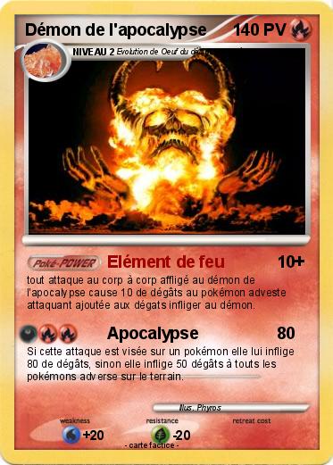 Pokemon Démon de l'apocalypse