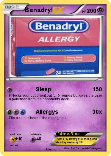 Pokemon Benadryl