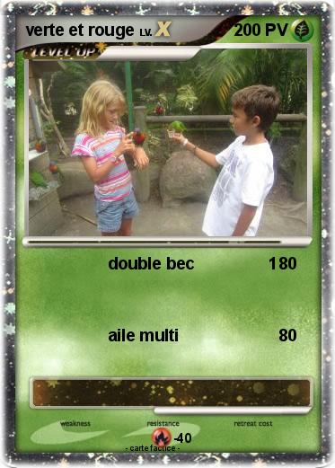 Pokemon verte et rouge