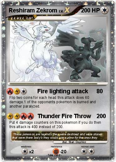 Pokemon Reshiram Zekrom