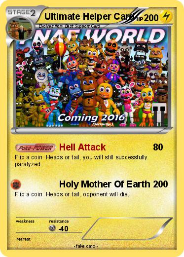 Pokemon Ultimate Helper Card