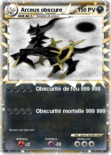 Pokemon Arceus obscure