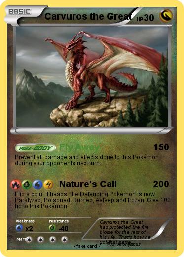 Pokemon Carvuros the Great