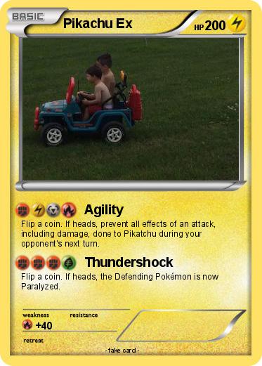 Pokemon Pikachu Ex