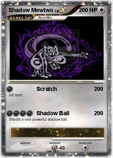 Pokemon Shadow Mewtwo