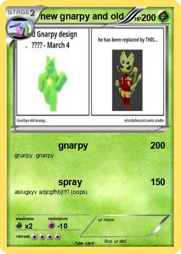 Pokemon new gnarpy and old