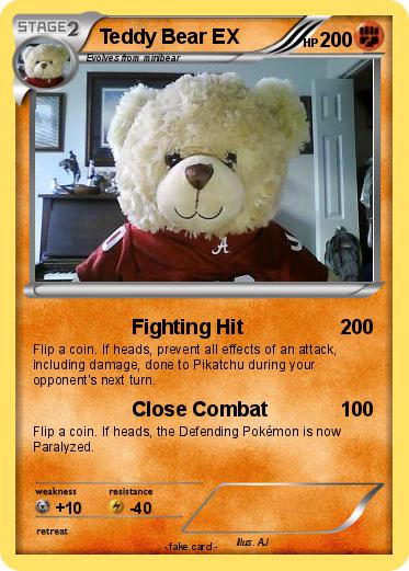 Pokemon Teddy Bear EX