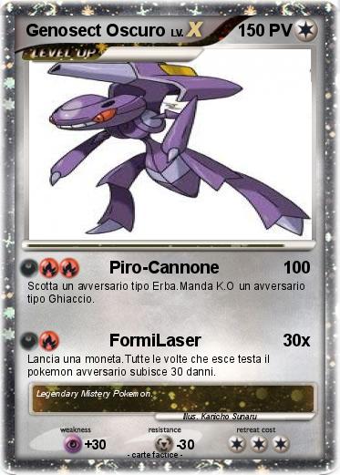 Pokemon Genosect Oscuro