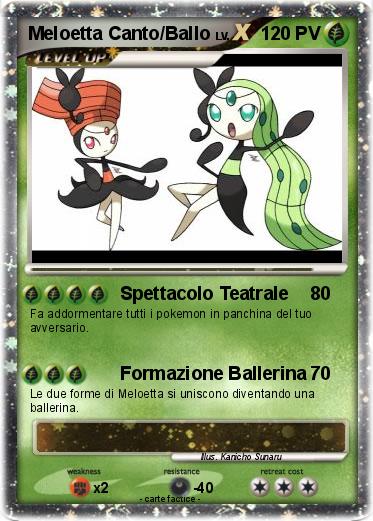 Pokemon Meloetta Canto/Ballo