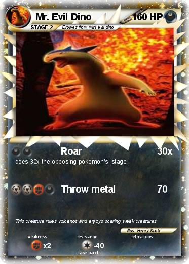 Pokemon Mr. Evil Dino