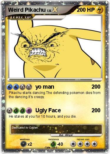 Pokemon Weird Pikachu