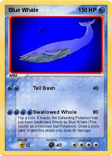 Pokémon Blue Whale - Tail Bash - My Pokemon Card