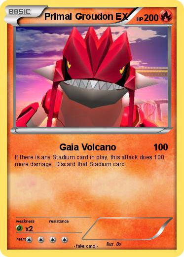 Pokemon Primal Groudon EX