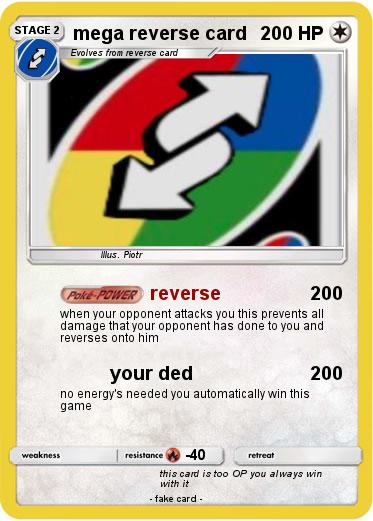 Pokemon mega reverse card