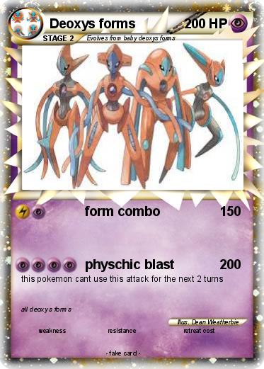 Pokemon Deoxys forms