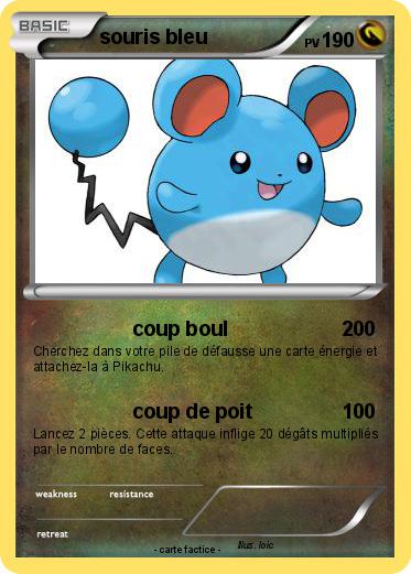 Pokemon souris bleu