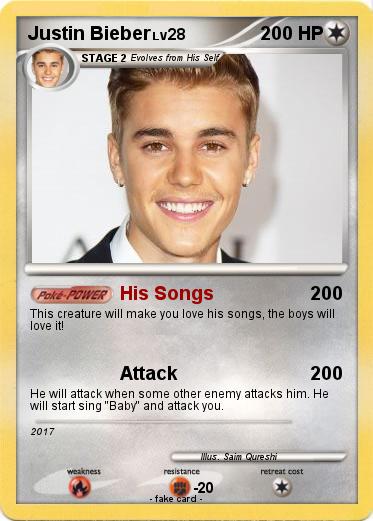 Pokemon Justin Bieber