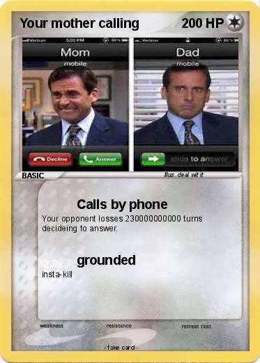 Pokemon Your mother calling