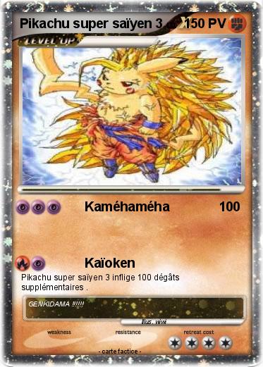 Pokemon Pikachu super saïyen 3