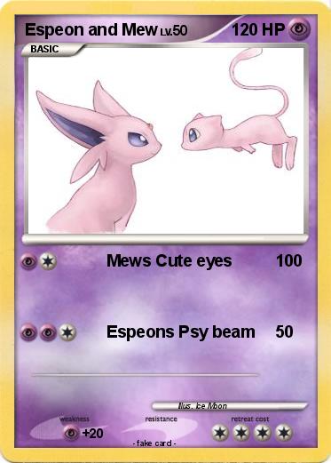 Pokemon Espeon and Mew