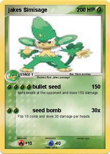 Pokemon jakes Simisage