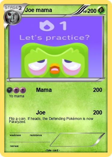 Pokemon Joe mama