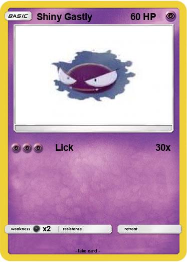 Pokemon Shiny Gastly