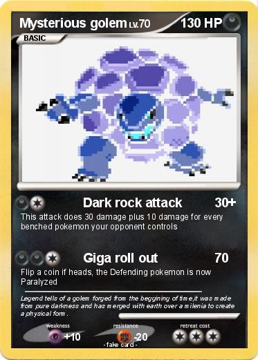 Pokemon Mysterious golem