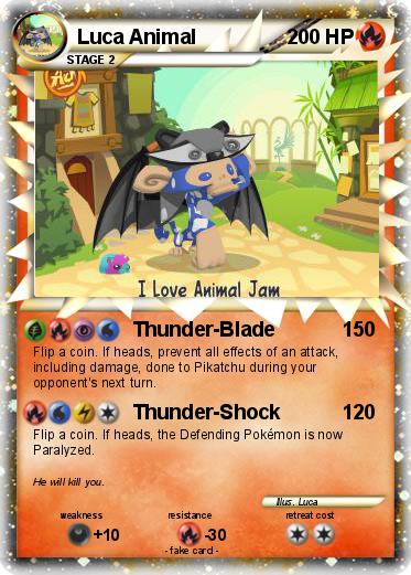 Pokemon Luca Animal