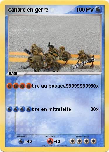 Pokemon canare en gerre