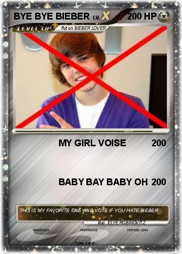 Pokemon BYE BYE BIEBER