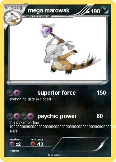 Pokemon mega marowak