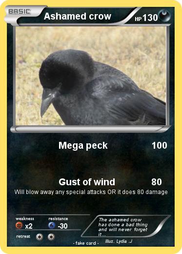 Pokemon Ashamed crow