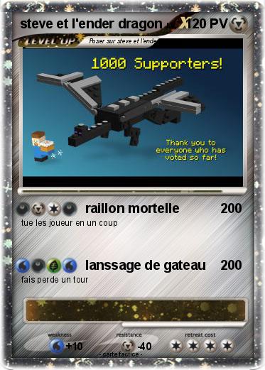Pokemon steve et l'ender dragon
