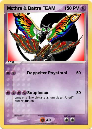 Pokemon Mothra & Battra TEAM