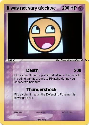 Pokemon it was not vary afecktve