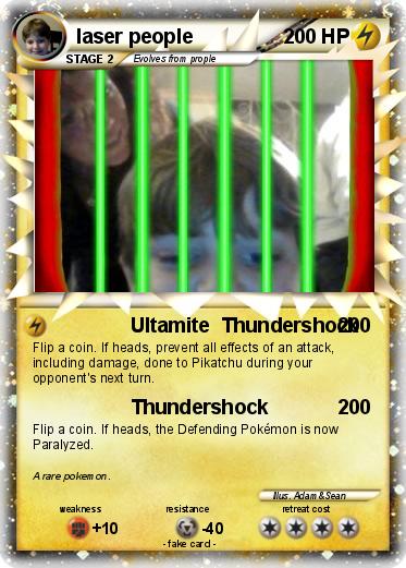 Pokemon laser people