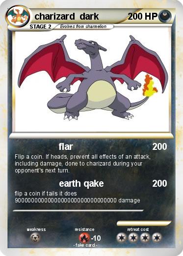Pokemon charizard  dark