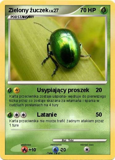 Pokemon Zielony żuczek