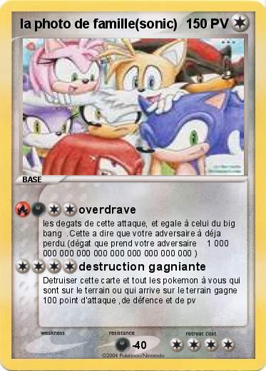 Pokemon la photo de famille(sonic) 