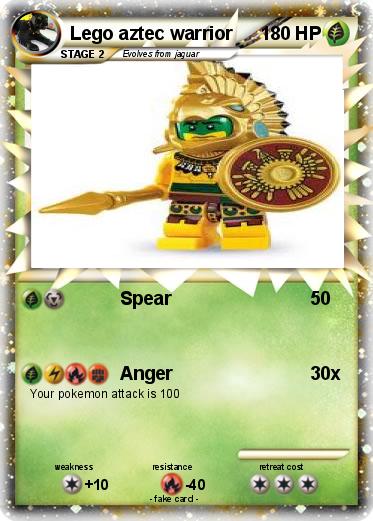 Pokemon Lego aztec warrior