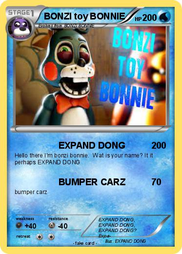 Pokemon BONZI toy BONNIE