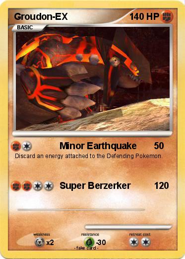 Pokemon Groudon-EX