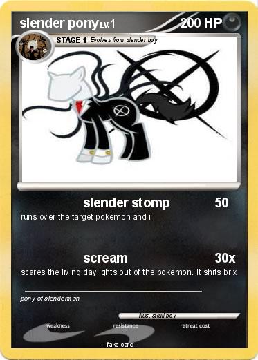 Pokemon slender pony