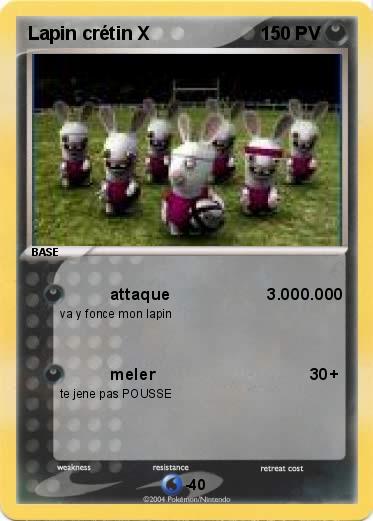 Pokemon Lapin crétin X